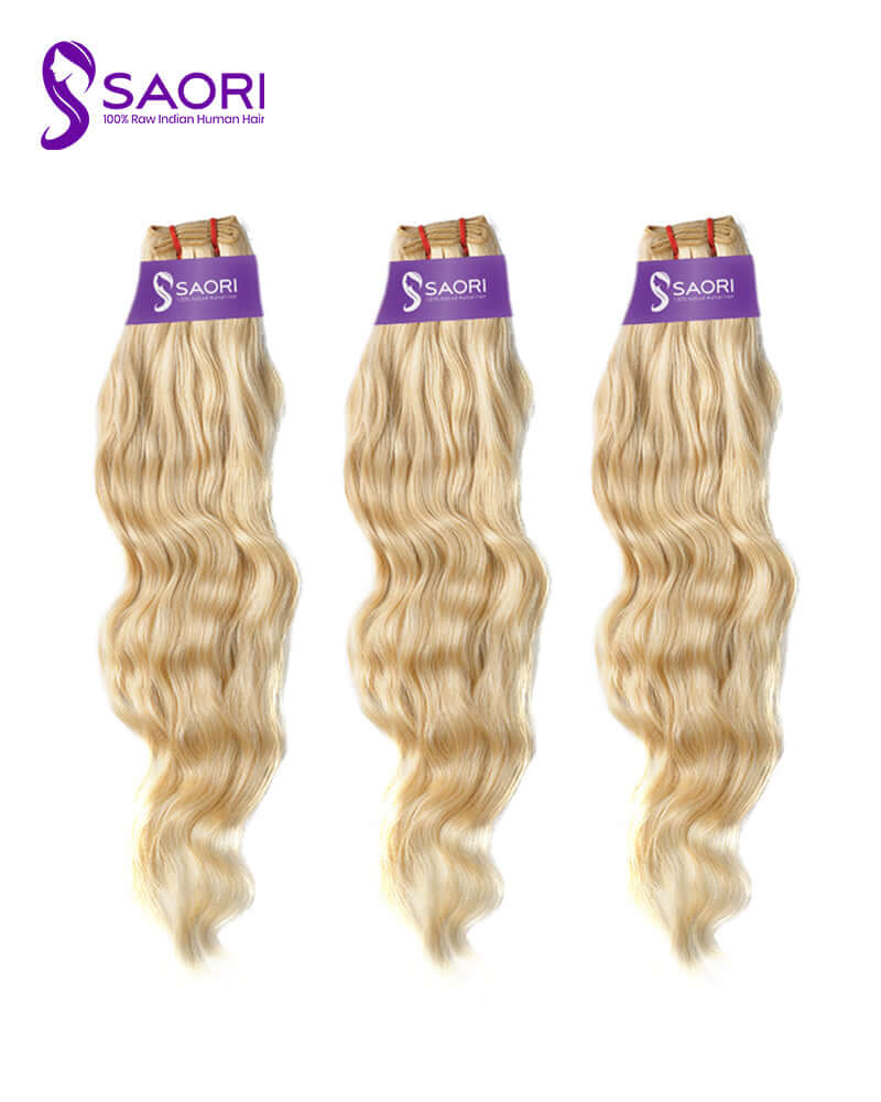 100% human blonde hair extensions