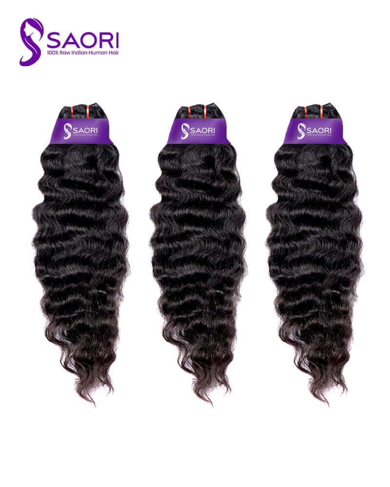 100% human deep wave hair extensions