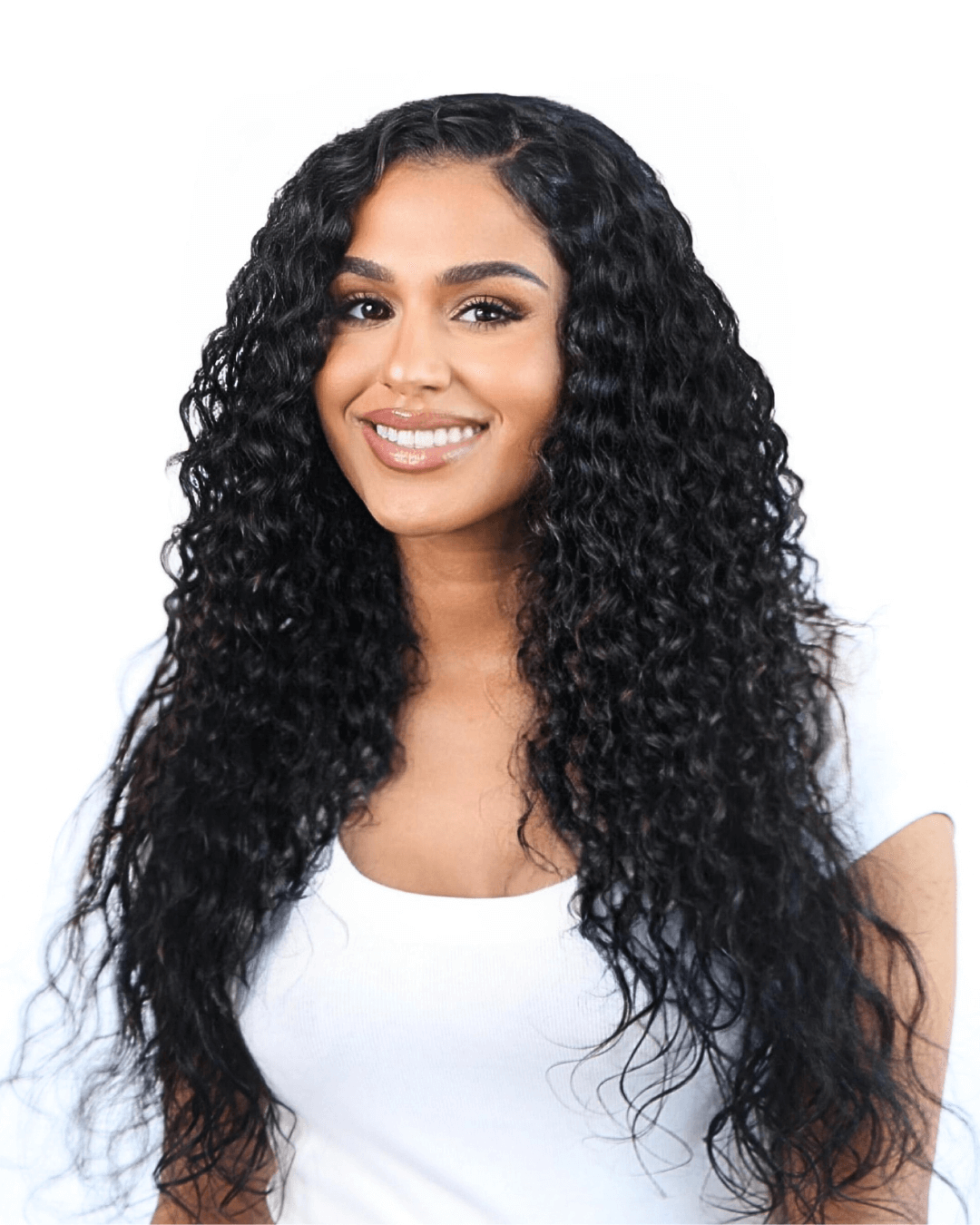 Natural curly hair extensions