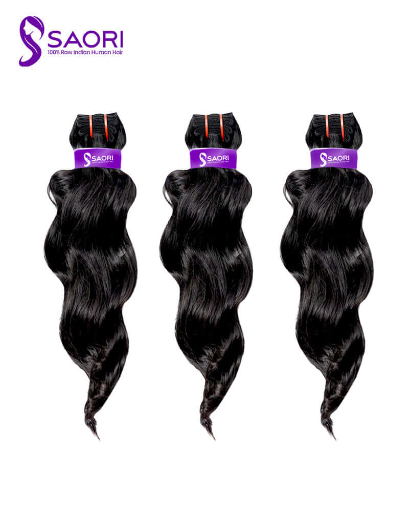 Natural human curly hair extensions